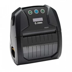 Zebra ZQ220. 8 puntos/mm (203dpi). linerless (sin papel soporte). CPCL. USB. negro