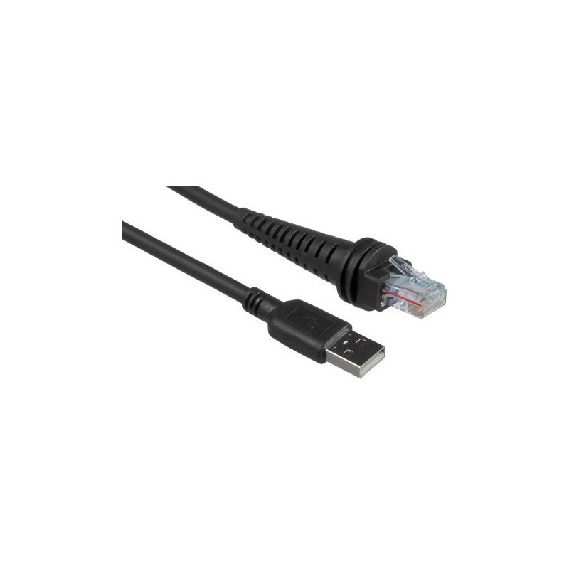 Cable 3m USB Tipo A color negro recto 5V host power