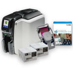 Zebra ZC300 Bundle. unilateral. 12 puntos/mm (300dpi). USB. Ethernet. Display. CardStudio