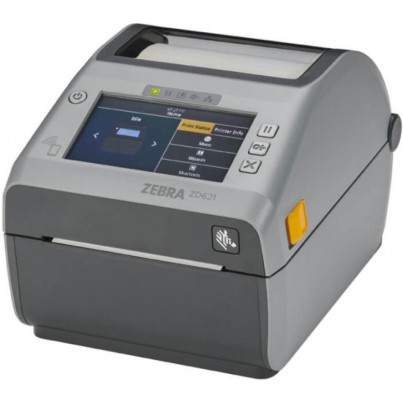 Impresora Zebra ZD621D, 203dpi, Cúter, Display táctil, RTC, USB, USB Host, RS232, BT, Ethernet, WLAN, gris