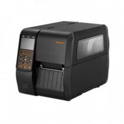 Bixolon XT5-40. 8 puntos/mm (203dpi). Pelador. Rebobinar. Disp. (color). RTC. USB. USB Host. RS232. Ethernet. negro