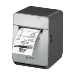 Epson TM-L100. 8 puntos/mm (203dpi). Cúter. linerless (sin papel soporte). USB. Lightning. BT. Ethernet. negro