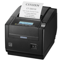 Citizen CT-S801III, 8 puntos/mm (203dpi), C?ter, USB, negro