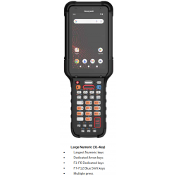 Honeywell CK67, 2D, large numeric, intercambio en caliente, USB-C, BT, WLAN, NFC, Android, GMS