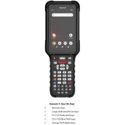 Honeywell CK67, 2D, Func. Num., intercambio en caliente, USB-C, BT, WLAN, NFC, Android, GMS