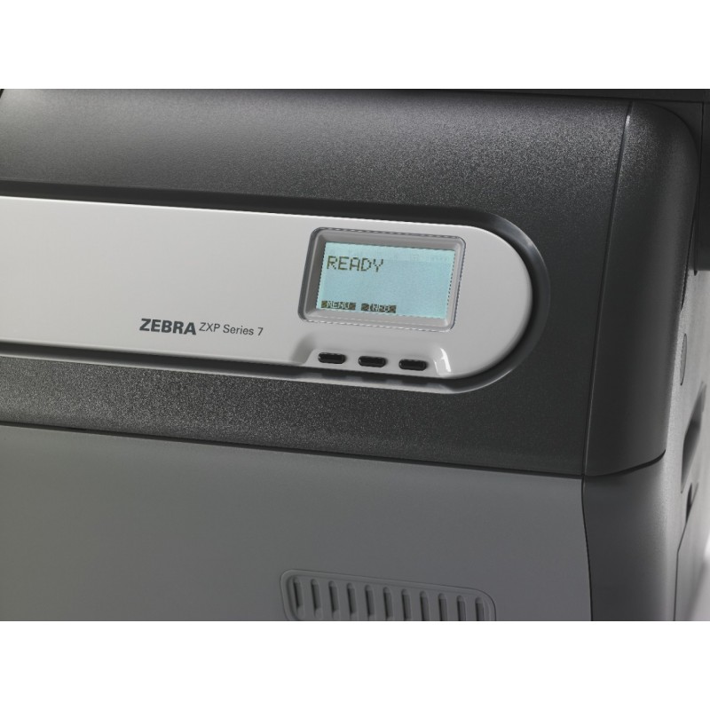 Zebra ZXP Serie 7. unilateral. 12 puntos/mm (300dpi). USB. Ethernet. WLAN