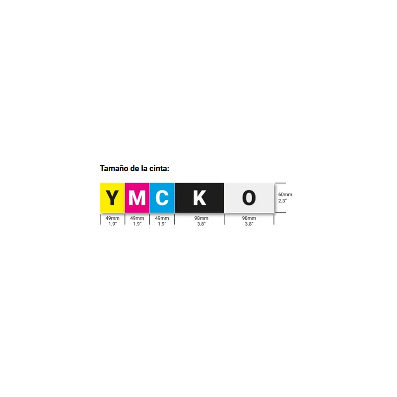 Ribbon color YMCKO 400 imp MC110, 210, 310 Diamond