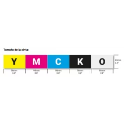 Ribbon color YMCKO 250 imp MC110, 210, 310 Diamond