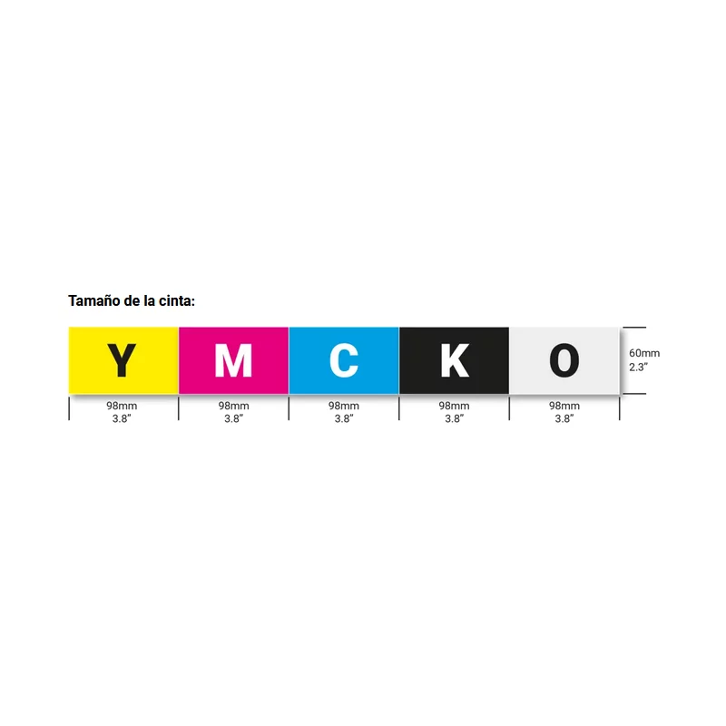 Ribbon color YMCKO 250 imp MC110, 210, 310 Diamond