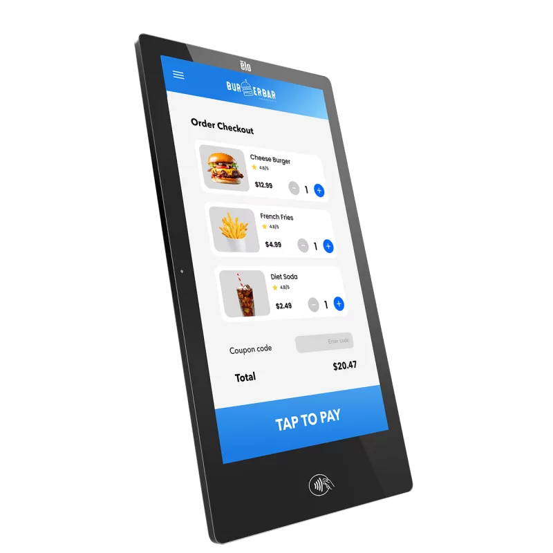 Terminal táctil Elo Pay 22″ Tap-to-Pay pantalla 21,5″ Android 12