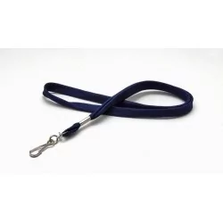LANYARD POLIÉSTER AZUL MARINO 12MM MOSQUETÓN GIRATORIO PK 100 UDS