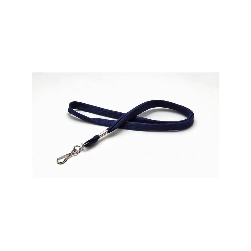 LANYARD POLIÉSTER AZUL MARINO 12MM MOSQUETÓN GIRATORIO PK 100 UDS