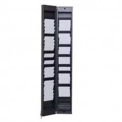 RACK DE PARED PARA 50 TARJETAS CON CIERRE