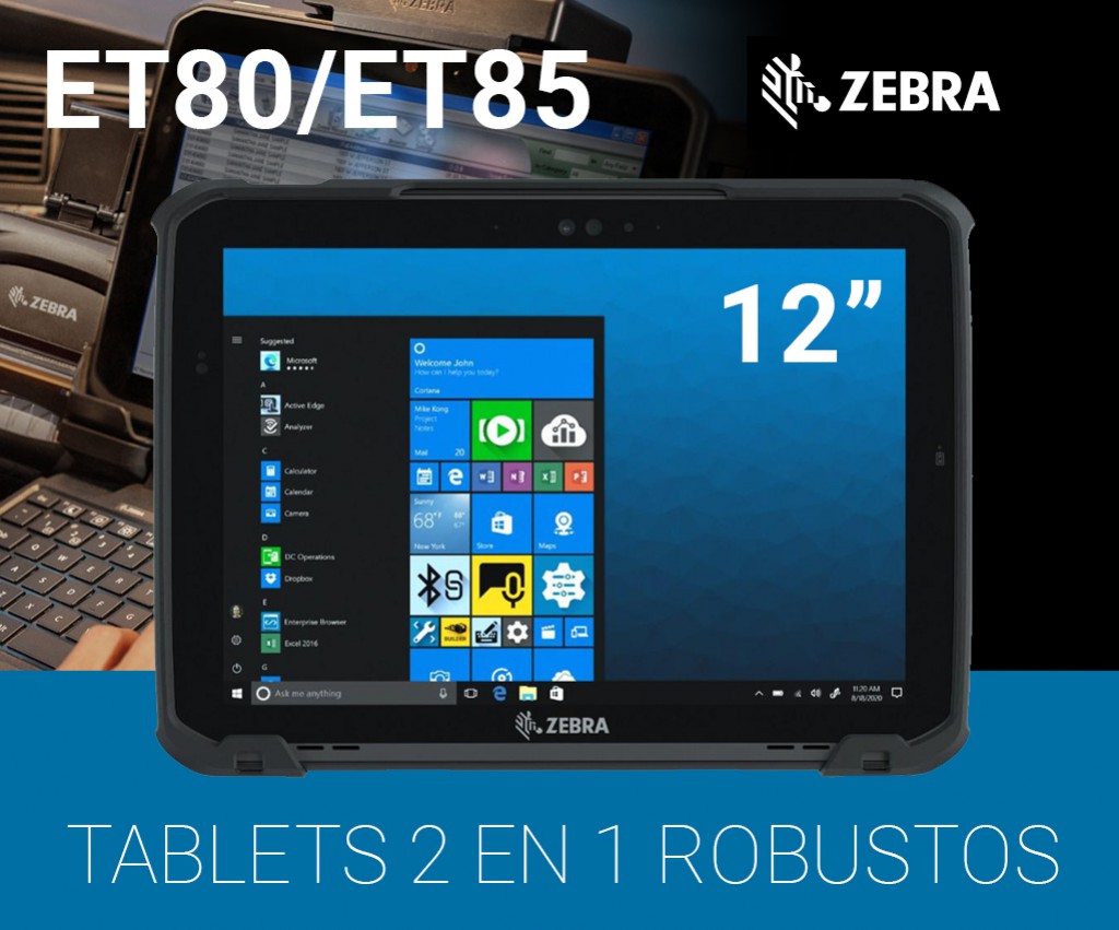 Los tablets ultra robustos de Zebra ET80/ET85