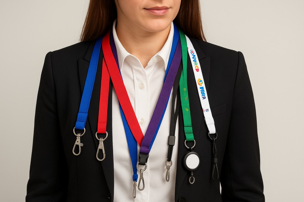 Lanyards: cómo elegir el modelo ideal para tus tarjetas y eventos