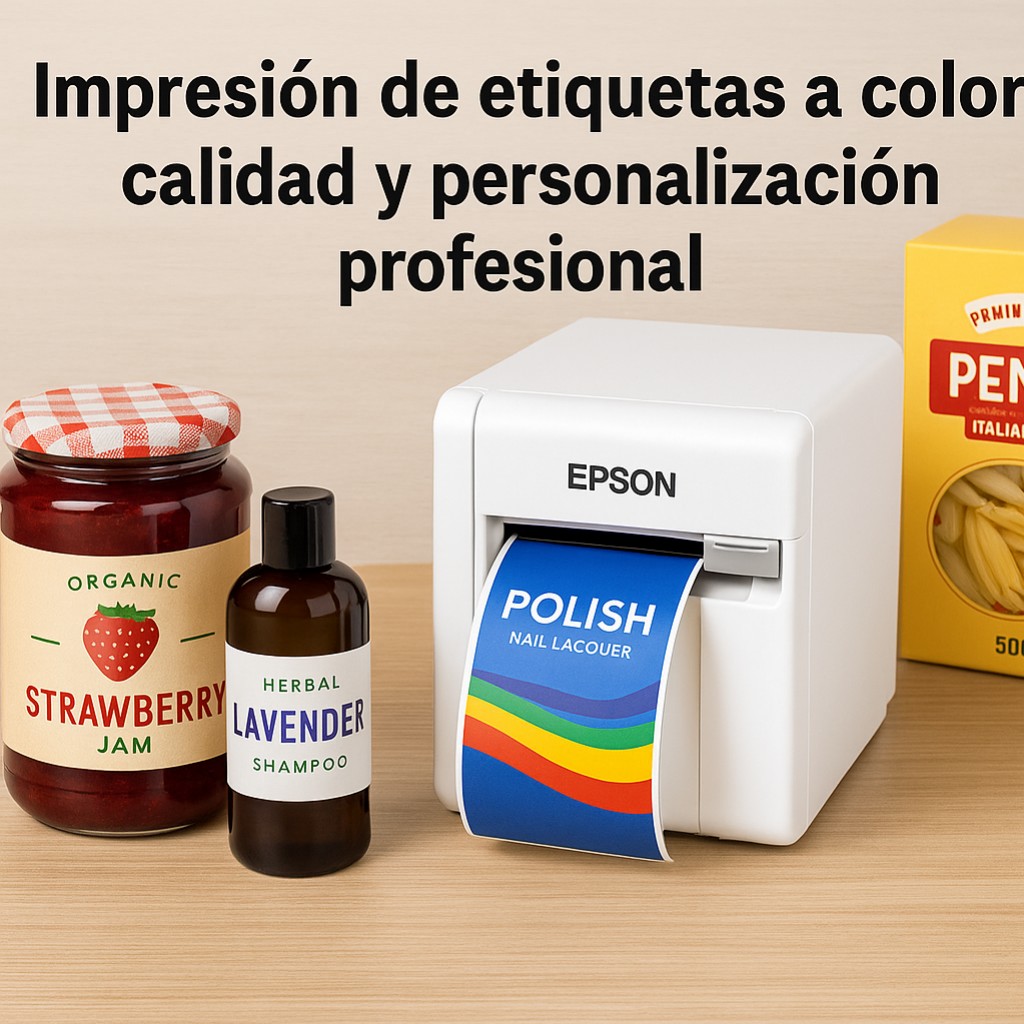 Impresión de etiquetas a color: calidad y personalización profesional